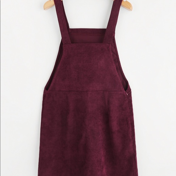 Maroon overall dress - Picture 2 of 4